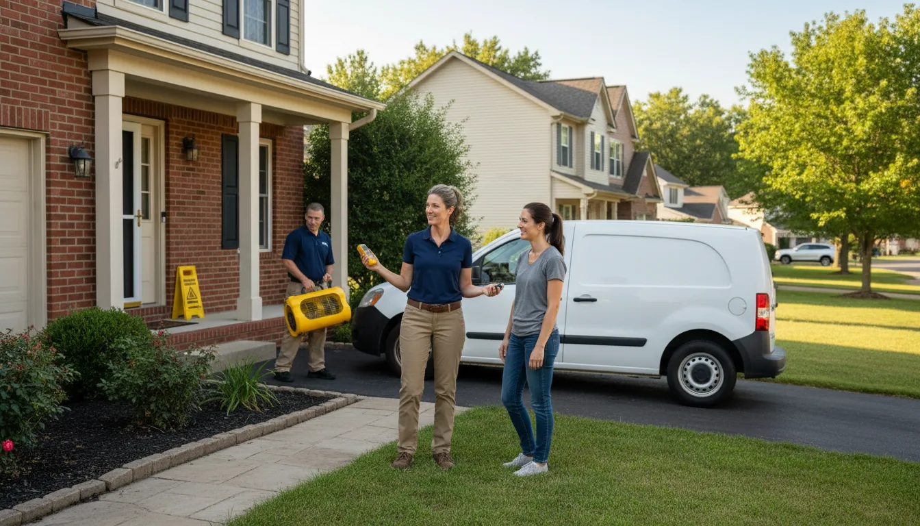 Residential water damage restoration in Schertz, TX